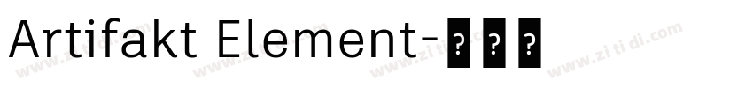 Artifakt Element字体转换